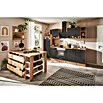 Respekta Cocina de isla Hilde (Ancho: 280 cm, Gris, Con electrodomésticos) | BAUHAUS