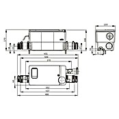 Wilo Hebeanlage DrainLift MINI3 (Max. Förderhöhe: 5,827 m, Weiß) | BAUHAUS