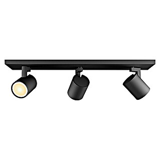 Philips Hue LED-Deckenstrahler White Ambiance Runner (12,6 W, L x B x H: 8,9 x 48 x 10,9 cm, Schwarz, Mehrfarbig, 3 Stk.)