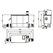 Wilo Hebeanlage DrainLift MINI3 (Max. Förderhöhe: 8,256 m, Weiß) | BAUHAUS