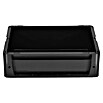 BAUHAUS Eurobox (L x B x H: 40 x 30 x 12 cm, 10 l, Geschlossen, Schwarz) | BAUHAUS
