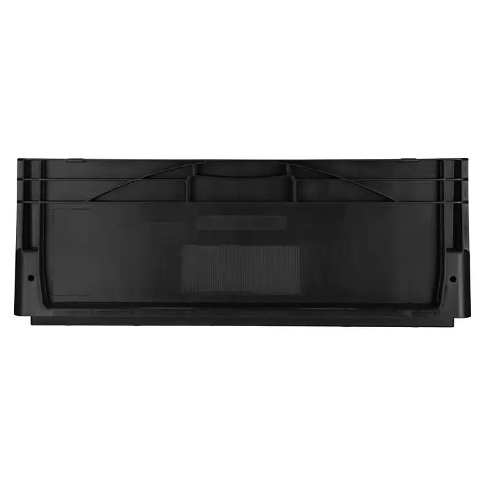 BAUHAUS Eurobox - L x B x H: 60 x 40 x 22 cm, 44 l, Schwarz - Schwarze Kunststoffbox mit stabilen Seitenwänden und praktischen Griffen, ideal für Lagerung und Transport, sorgt für Ordnung.