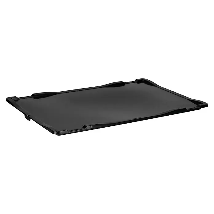 BAUHAUS Deckel für Eurobehälter - 60 x 40 cm, Schwarz - Eine schwarze Gepäckraumwanne, ideal zum Schutz des Kofferraums vor Schmutz und Feuchtigkeit, mit erhöhten Rändern.