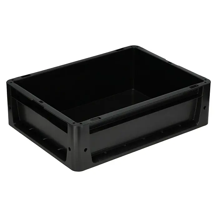 BAUHAUS Eurobox - 10 l, L x B x H: 40 x 30 x 12 cm, Schwarz - Schwarze Kunststoffbox, ideal zur Lagerung und Organisation von Gegenständen aller Art. Das robuste Material sorgt für lange Haltbarkeit.
