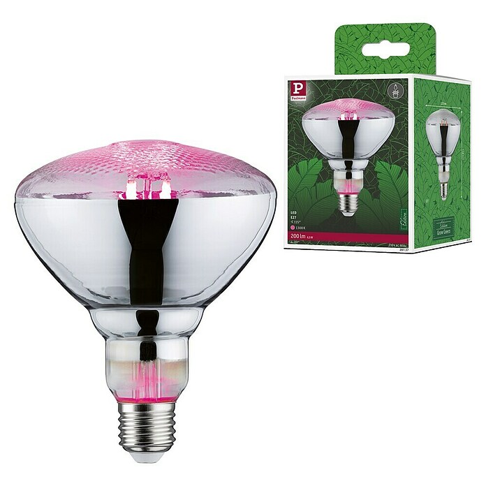 Paulmann Lámpara para plantas Grow Green (6,5 W, 200 lm, PAR38) | BAUHAUS