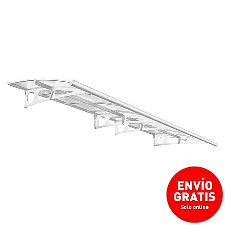 Palram – Canopia  Marquesina para puerta Bordeaux doble capa
