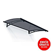 Palram – Canopia Marquesina para puerta Aquila (150,5 x 91,5 x 17,5 cm, Antracita, Color del techo: Gris) | BAUHAUS