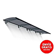 Palram – Canopia Marquesina para puerta Aquila (412 x 91,5 x 17,5 cm, Antracita, Color del techo: Gris) | BAUHAUS