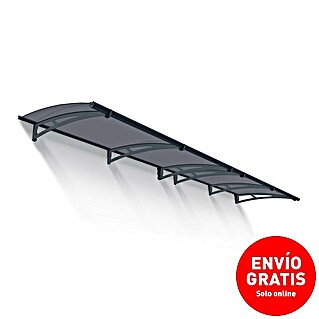 Palram – Canopia Marquesina para puerta Aquila (412 x 91,5 x 17,5 cm, Gris)