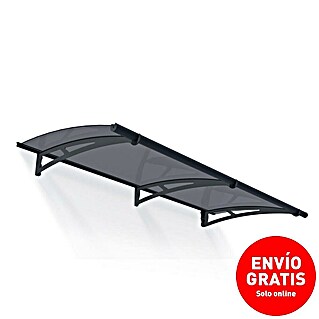Palram – Canopia Marquesina para puerta Aquila (205,5 x 91,5 x 17,5 cm, Gris)