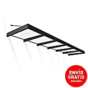 Palram – Canopia Marquesina para puerta Sophia XL (565 x 140 x 17 cm, Gris antracita, Color del techo: Blanco opal) | BAUHAUS