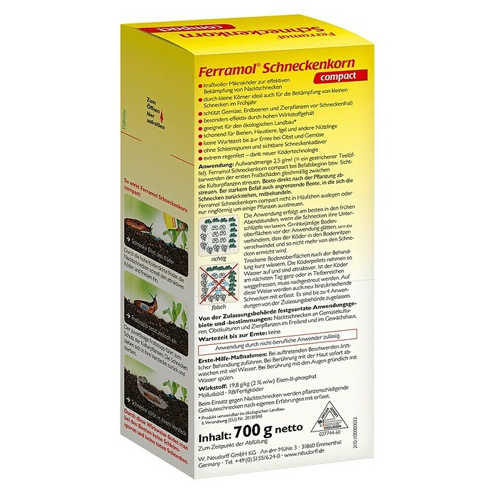 Neudorff Schneckenkorn Ferramol Compact (700 g)