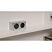 Riva LED-Spiegelschrank Luciana (B x H: 72 x 69,6 cm, Mit Beleuchtung, Spanplatte, Weiß)