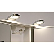 Jokey Armario con espejo LED (An x Al: 80 x 64 cm, Con iluminación, MDF, Blanco)