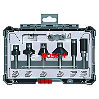 Bosch Set de fresas para recorte (6 pzs., Diámetro vástago: 8 mm)