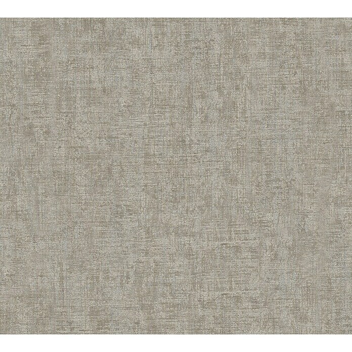 AS Creation Greenery Vliestapete (Braun/Grau, Uni, 10,05 x 0,53 m)