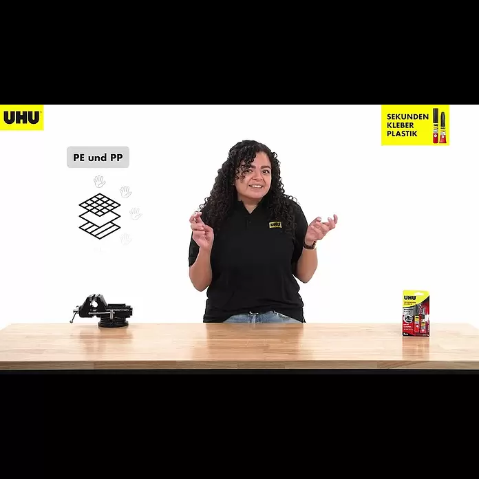 UHU Sekundenkleber blitzschnell Plastik - 2 g, Flüssig - So klebt s richtig: UHU Sekundenkleber Plastik Anwendungstipps | How to Video