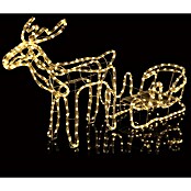 Tween Light LED-Lichtschlauch Rentier mit Schlitten (Anwendungsbereich: Außen, Warmweiß, Länge: 126 cm, Energieeffizienzklasse: A++ bis A)