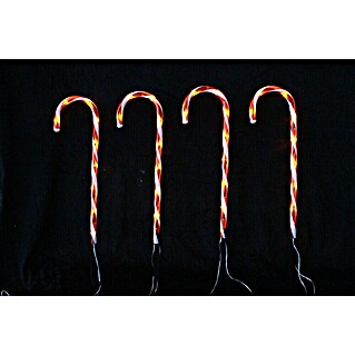 Tween Light LED-Gartenstecker Zuckerstangen (Innen, Lichtfarbe: Rot, Anzahl Leuchtmittel: 36 Stk., Batteriebetrieben)