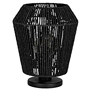 Eglo Persley Lámpara de sobremesa LED (60 W, Ø x Al: 22 x 27,5 cm, Negro)