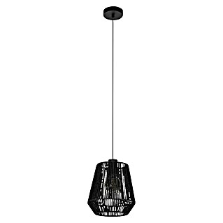 Eglo Persley Lámpara colgante LED (60 W, Ø x Al: 22 x 110 cm, Negro, Número de bombillas: 1 ud.)