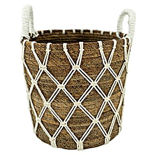 Korb (Außenmaß (Ø x H): 31 x 31 cm, Natur/ Beige)