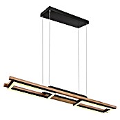 Globo LED-Pendelleuchte Illa (30 W, L x B x H: 100 x 13,5 x 120 cm, Schwarz, Dunkelbraun) | BAUHAUS