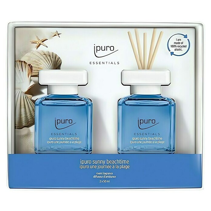 Ipuro Essentials Dišava za prostor Sunny Beachtime  (2 kos, 50 ml) | 8479 - Raumdüfte | IDDL - Kerzen /Düfte | IDD - Trendy | ID - Trendy | I - Stadtgarten | BAUHAUS