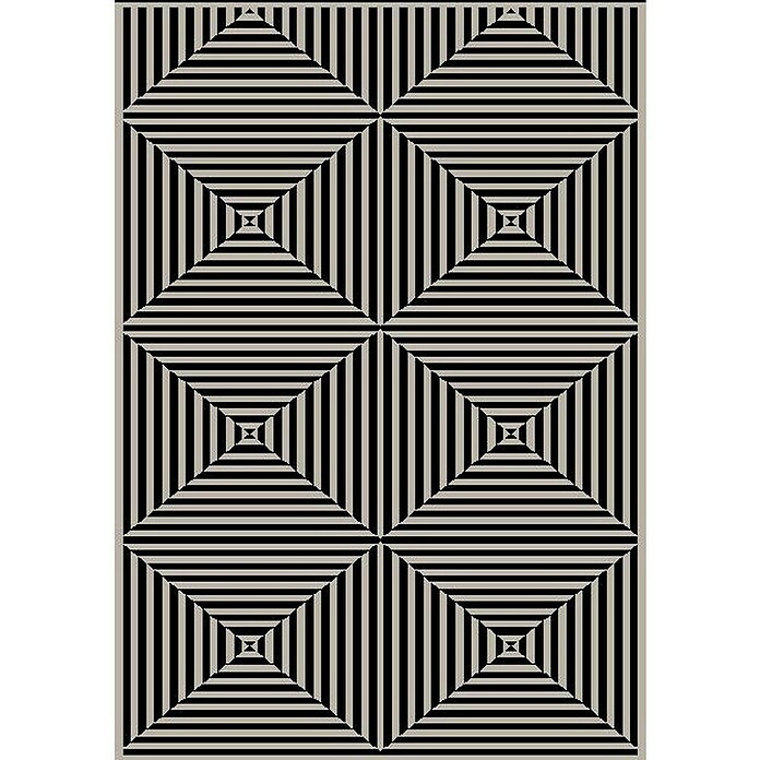 Vloerkleed Vierkant (Zwart / Zilver, 160 x 230 cm) | BAUHAUS