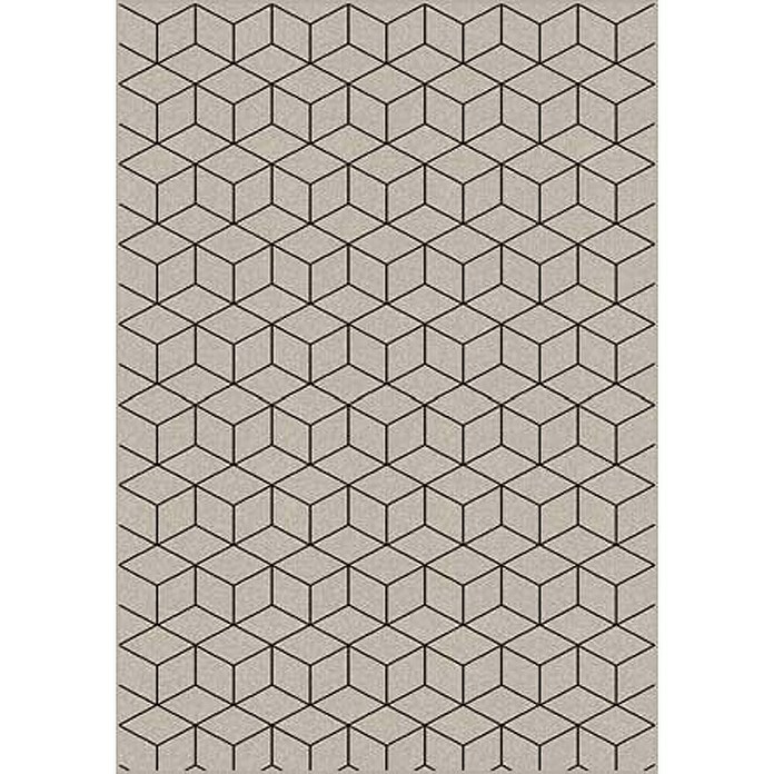 Vloerkleed Kubus (Beige / Zwart, 160 x 230 cm) | BAUHAUS