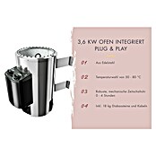 Karibu (3,6 kW, Mit integrierter Steuerung, Temperaturbereich: 50 °C bis 80 °C)