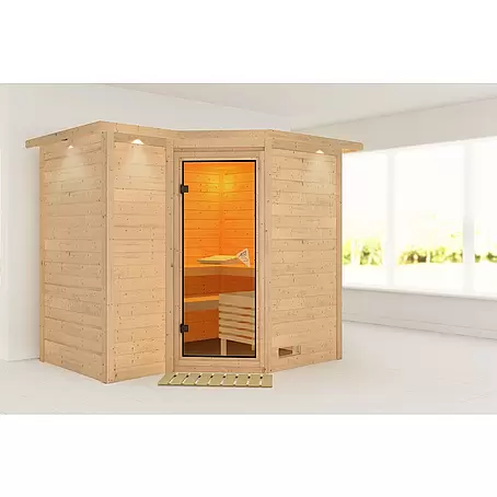 Karibu  Massivholzsauna Sahib 2
