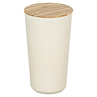 Wenko Bote de cocina Bondy 0,95 l (L x An x Al: 10,5 x 10,5 x 18,5 cm, Bambú, Beige)