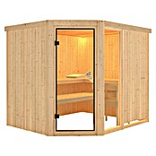 Karibu Systemsauna (Ohne Ofen, Ohne Dachkranz, 196 x 231 x 198 cm)