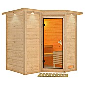 Karibu Massivholzsauna Sahib 1