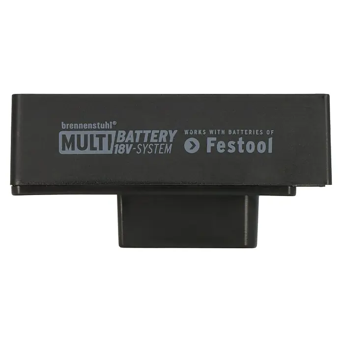 Brennenstuhl Adapter Festool - L x B x H: 6,9 x 4,8 x 9,8 cm, Schwarz - Brennenstuhl Multi Battery 18V-System, kompatibel mit Festool-Akkus. Innovative Lösung für flexible Stromversorgung von Werkzeugen.