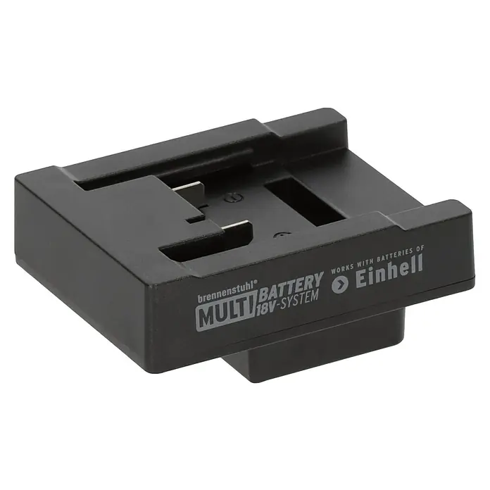 Brennenstuhl Adapter Einhell für Handscheinwerfer Multi Akku - L x B x H: 6,9 x 4 x 8,8 cm - Das Brennenstuhl Multi Battery 18V-System ist eine Akku-Basisstation, die mit Akkus von Einhell kompatibel ist und vielseitige Einsatzmöglichkeiten bietet.