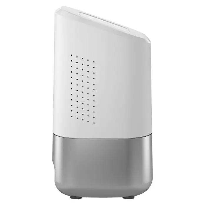 Homematic IP Steuerzentrale Home Control Unit HmIP-HCU1 - Weiß, L x B x H: 9,6 x 9,6 x 17,3 cm - Das ist ein Luftreiniger im schlanken Design, der sich ideal für moderne Wohnräume eignet, kombiniert in Weiß und Silber.