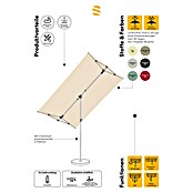 Suncomfort Balkonschirm Flex Roof (Ecru, L x B: 210 x 150 cm) | BAUHAUS