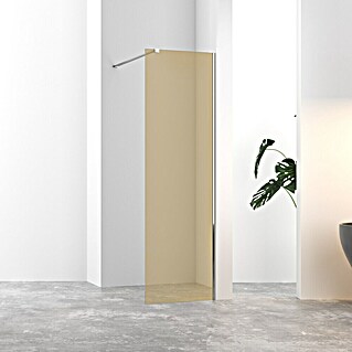 Douchewand Glasplaat CG Smart Line 30cm (b x h: 30 x 200 cm, Champagne / Brons)
