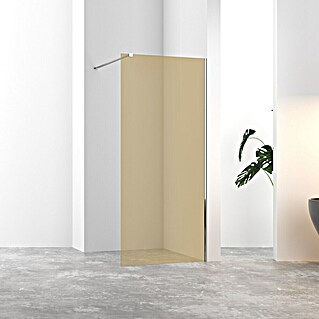Douchewand Glasplaat CG Smart Line 90cm (b x h: 90 x 200 cm, Champagne / Brons)