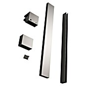 Montageset Smart Line Gun Metal Light (Gun Metal Light, Glasdikte: 8 mm) | BAUHAUS