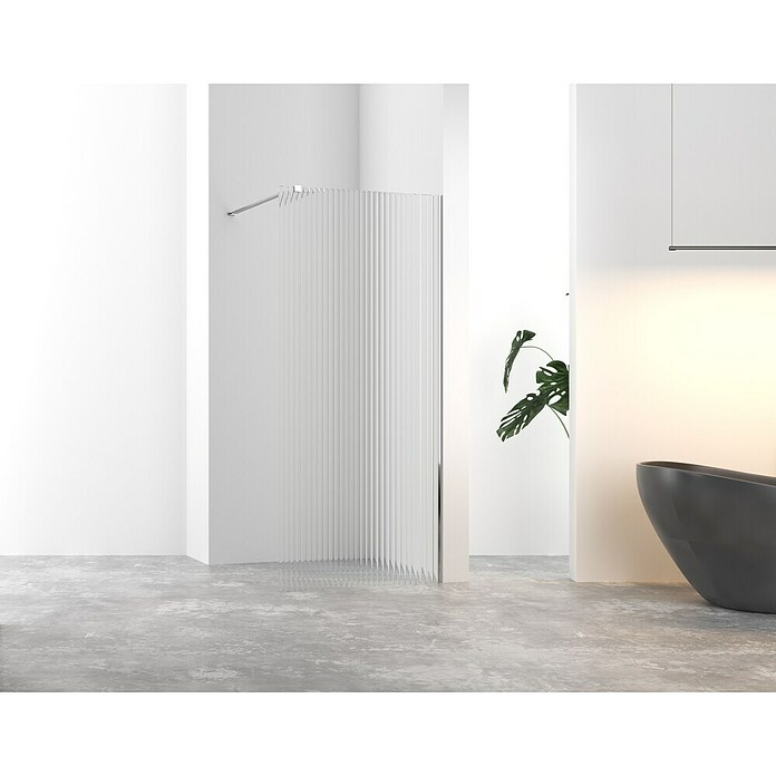 Douchewand Glasplaat FG Smart Line (b x h: 120 x 200 cm, Kleurloos) | BAUHAUS