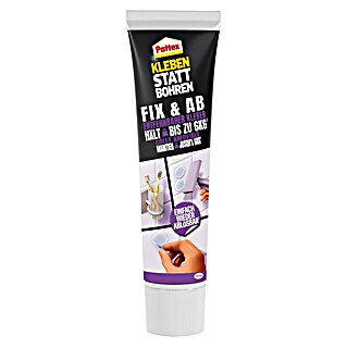 Pattex Montagekleber Kleben statt Bohren Fix & Ab (Transparent, 44 g, Tube)