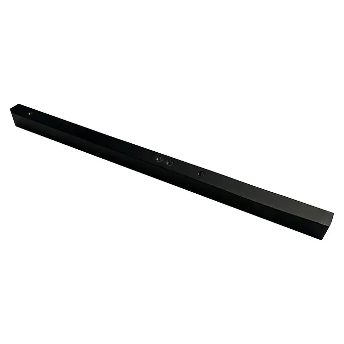 Camargue Varion Adapter - Schwarz, Passend für: Camargue Duschkörbe Sami, Lela und Sirah - Schwarze Leiste mit abgeschrägten Kanten und Schraubenlöchern für die Befestigung an Möbeln oder anderen Konstruktionen.