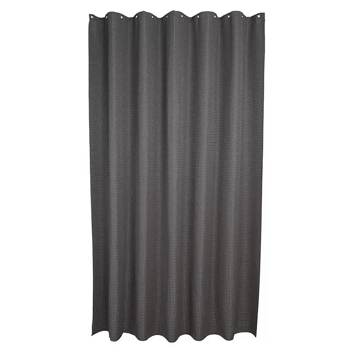 Mydeco Duschvorhang Drop - B x H: 180 x 200 cm, Kunststoff, Anthrazit - Dunkelgrauer, texturierter Duschvorhang mit Ösen.