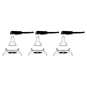 Paulmann LED-Einbauleuchten-Set (6,5 W, Weiß, Durchmesser: 7,8 cm, 3 Stk., IP44)