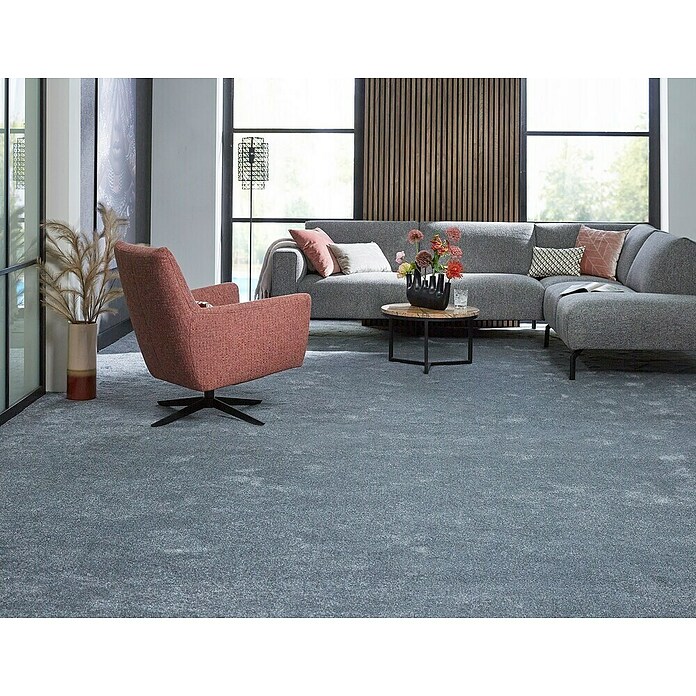 Teppichfliese Amazing (50 x 50 cm, Hochflor, 100 % Polyester, Dunkelgrau) | BAUHAUS