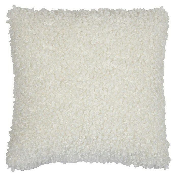 Kussen Teddy krul (Wit, 45 x 45 cm) | BAUHAUS