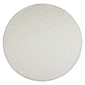 Vloerkleed, rond Teddy krul (Wit, Diameter: 120 cm) | BAUHAUS